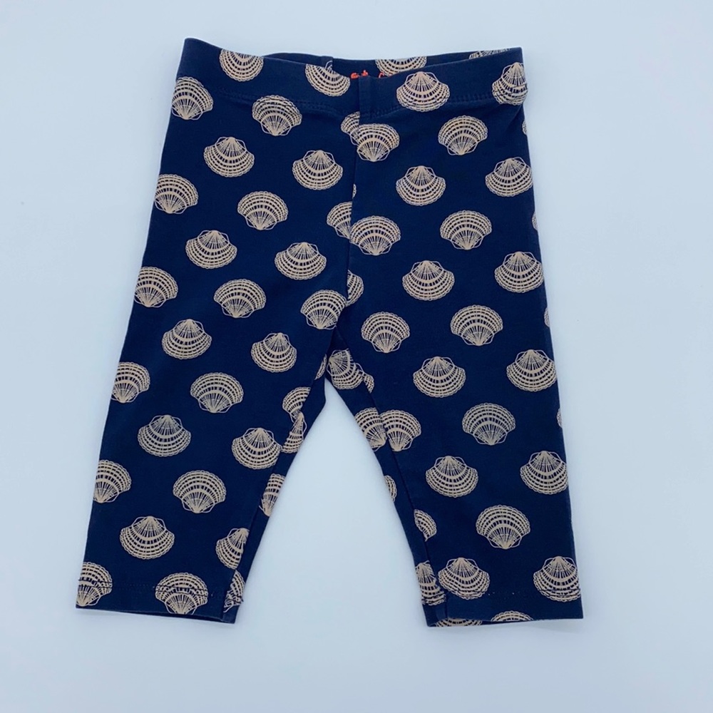 CREWCUTS Shell Print Capri Leggings Navy Size 2